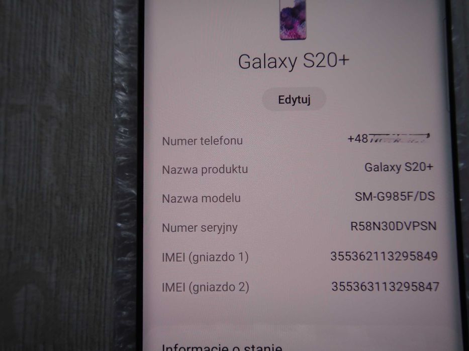 Samsung Galaxy S20 Plus G985F/DS  128/8Gb.