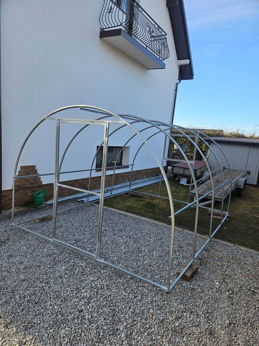 Stelaż szklarni tunel – stal ocynkowana 3x4 m