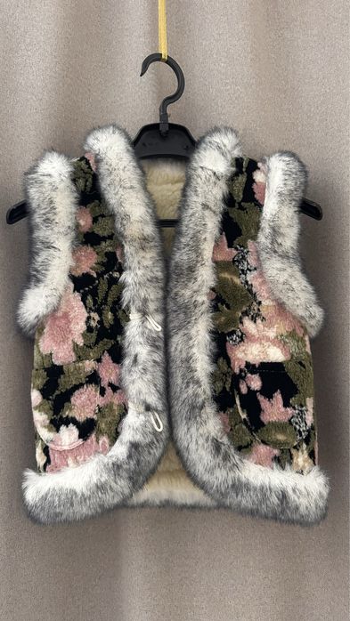 Вовняна натуральна жилетка , овчина , для дівчинки