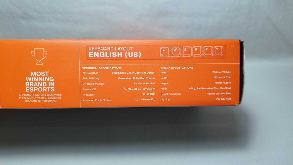 Klawiatura mechaniczna Steelseries Apex 9 mini OptiPoint stan BDB.