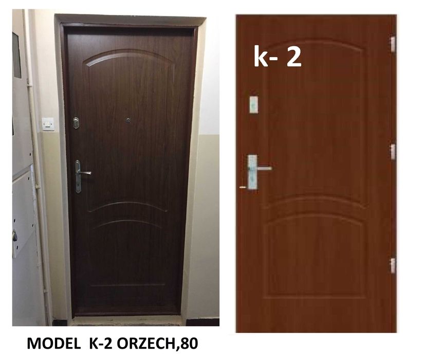 Drzwi do mieszkania WEJŚCIOWE, zewnętrzne z MONTAŻEM, antywłamaniowe