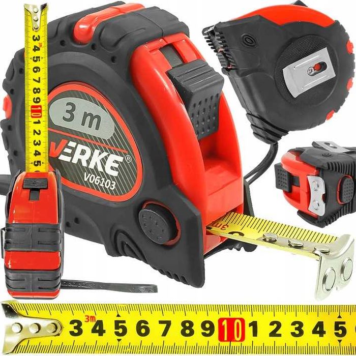 Metrówka ręczna miara metr zwijana taśma MIERNICZA MIARA 3M METRY