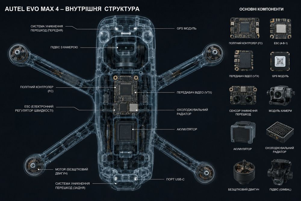 Запчастини Autel Evo Max 4