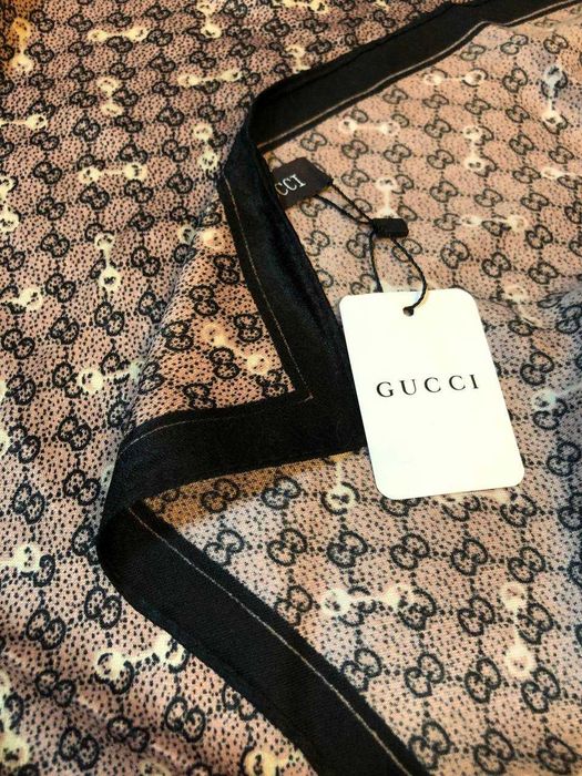 Платок Гуччі 90/90СМ Хустка нова в стилі Gucci wool 100%