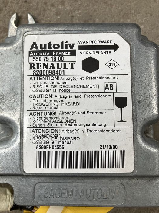 Renault Kangoo - moduł airbag
