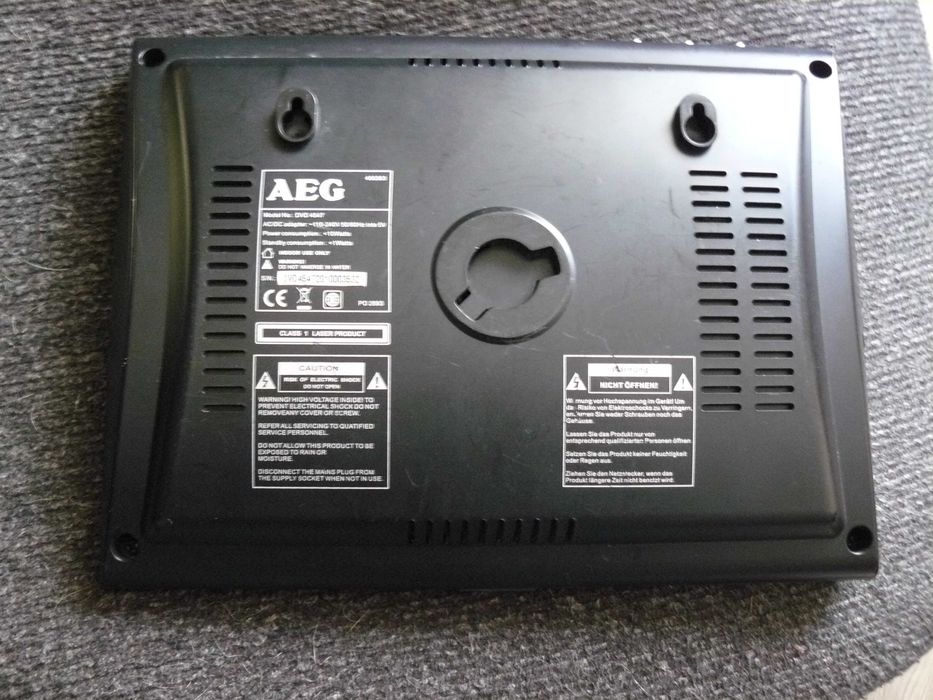 Odtwarzacz AEG z pilotem przenośny mobilny z hdmi usb