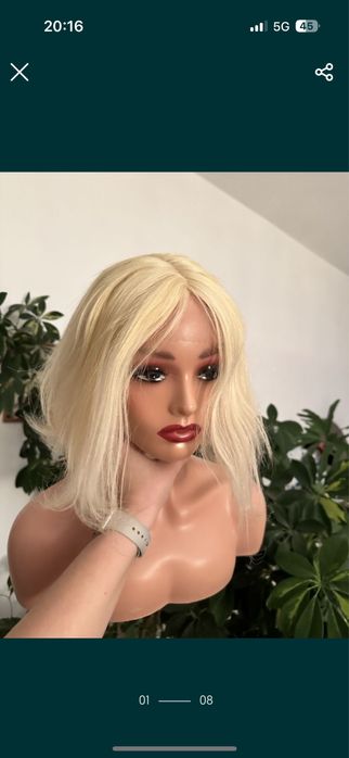 Peruka 100% wlosy naturalne ludzkie