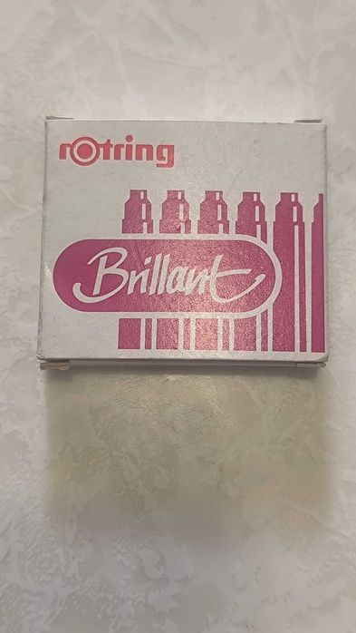 Recargas Tinta Permanente Rotring - Cor Vermelha