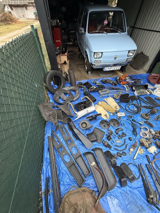 Części Fiat 126p ST FL EL prądnica szyby aparaty zapłonowe