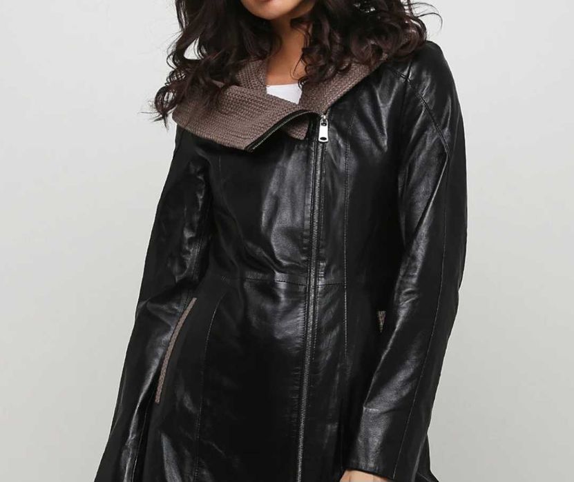 Шкіряна жіноча куртка нова розмір S