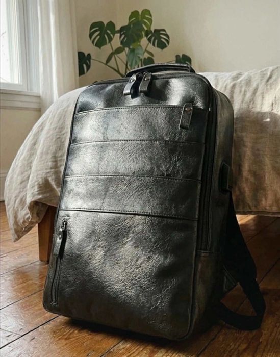 Plecak Miejski Damski Męski do Samolotu Bagaż Podręczny Kabinowy Skóra