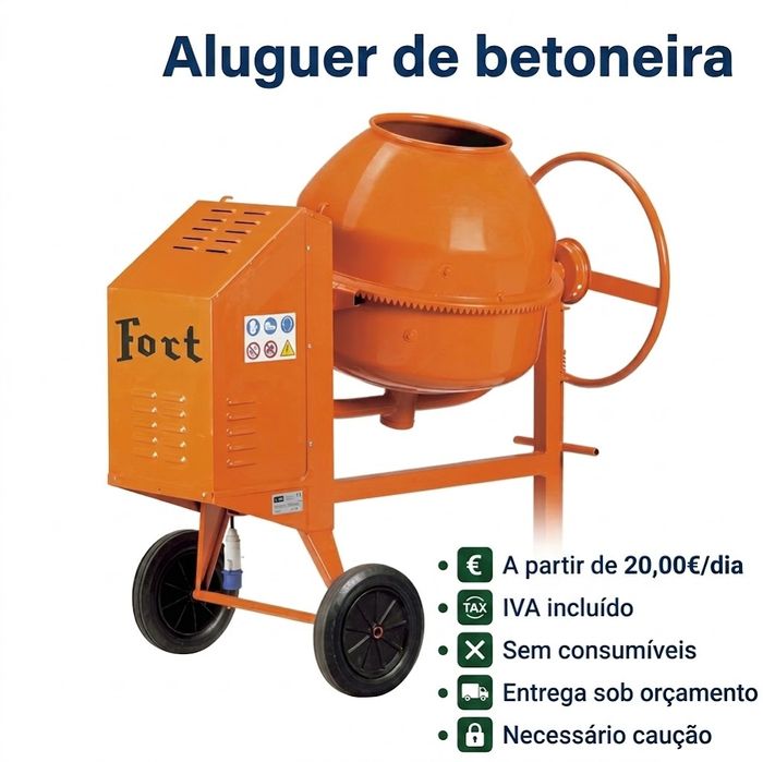 Aluguer de equipamentos de construção civil