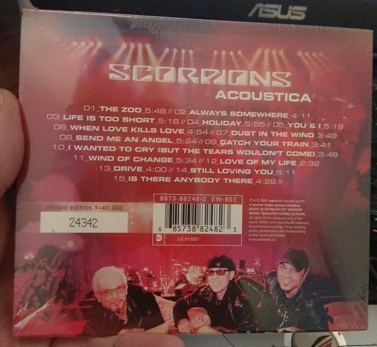 CD Scorpions Acoustica - Edição Especial e Limitada muito RARA