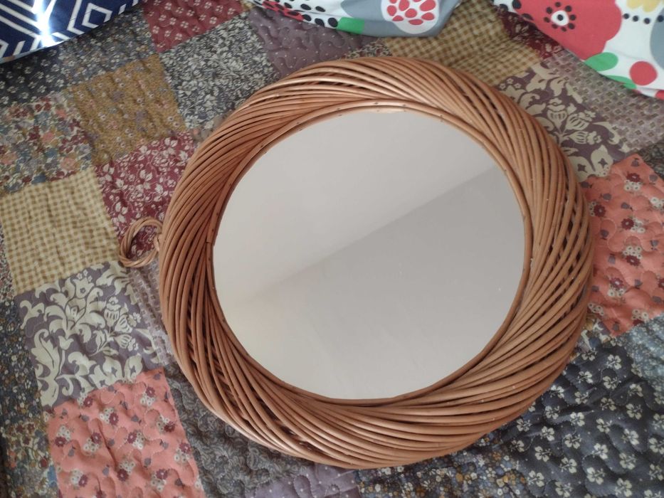 Lustro obramowka z wikliny