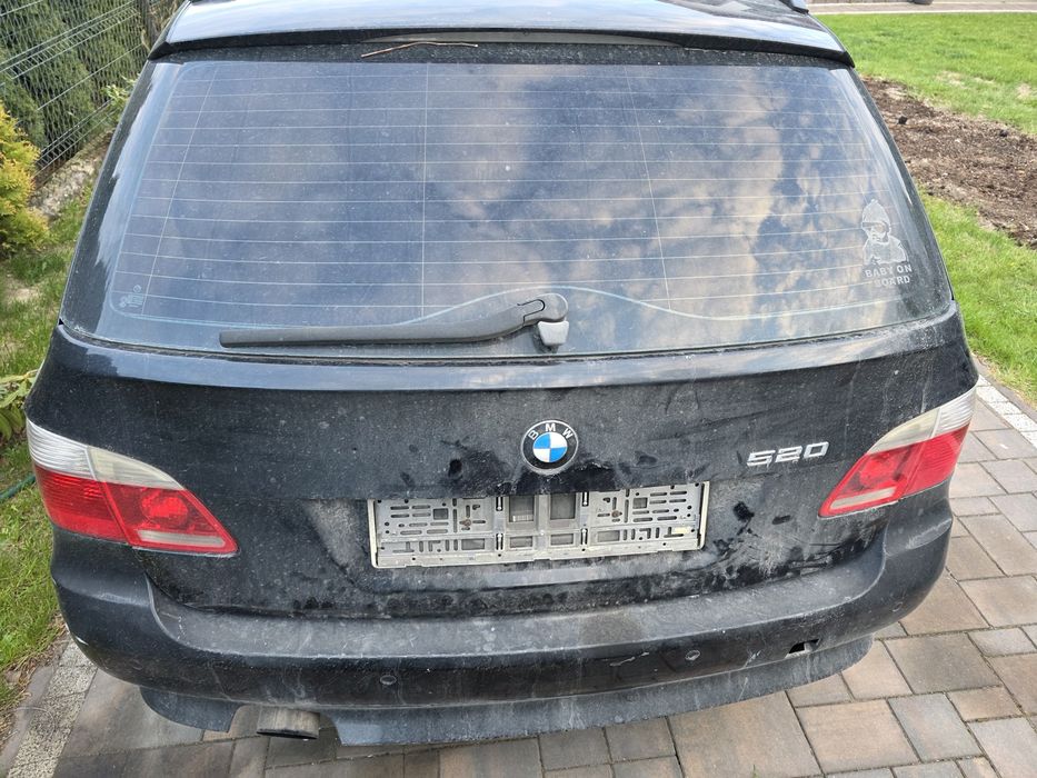 Klapa, zderzak, lampy, hak bmw e61 seria 5