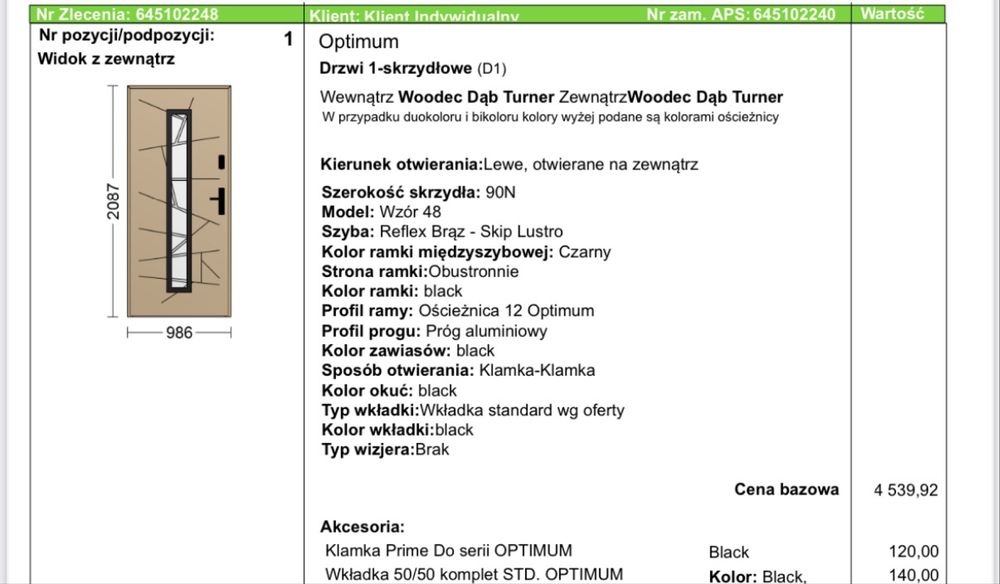 Drzwi wejściowe Wikęd