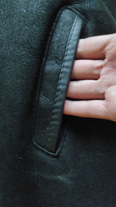 Дублянка чол. натуральна шкіра та хутро, відмінний стан