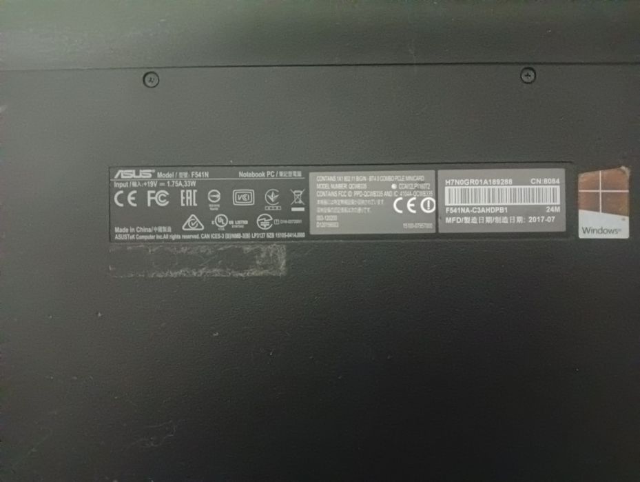 Laptop ASUS F541N 4GB/1TB