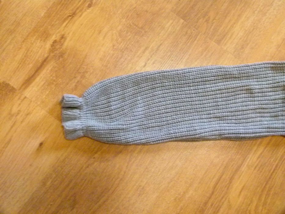 sweter szary krótki pleciony damski rozm 38 M