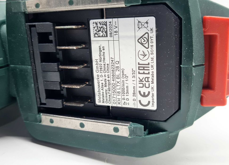 Młotowiertarka akumulatorowa METABO KH 18 LTX BL 28Q Brushless