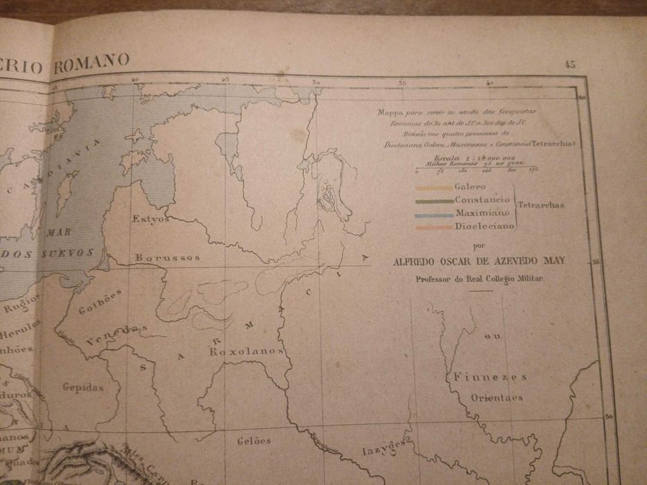Mapa Império Romano (Final do Séc. XIX, Início do Séc XX)