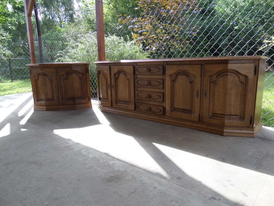 śliczna stylowa dębowa witryna FLANDERN stan bdb WYSYŁKA DOWÓZ