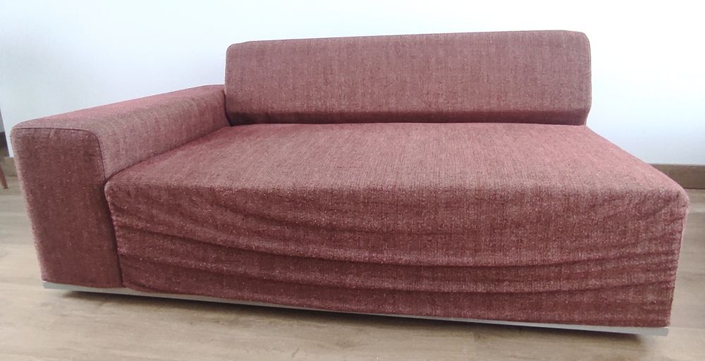 Sofá modular com chaise longue grande, design moderno