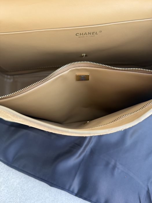 Сумка Chanel замшева бежева