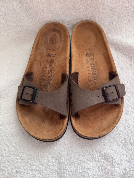 Шлепанцы сланцы birkenstock 37p коричневые