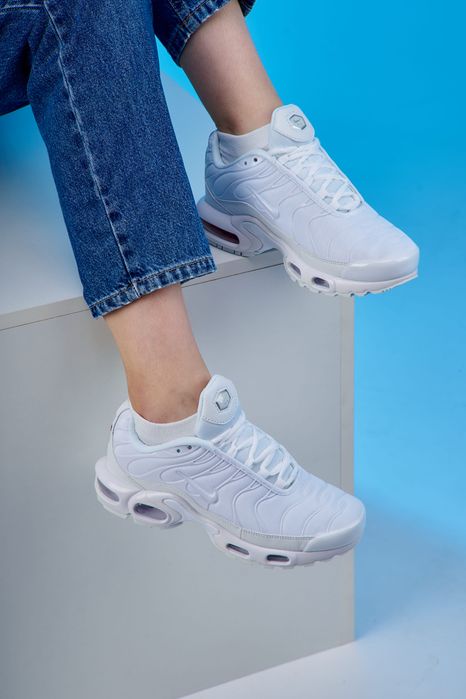 Кросівки Кроссовки Nike Air Max TN Full White Білий Белый Кросовки повсякденні