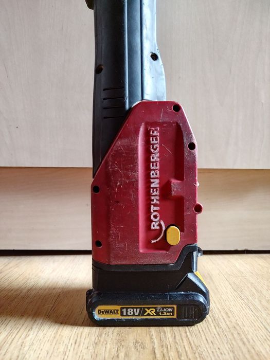 Adapter Rothenberger Romax 3000, Rocam 4 na baterie DeWalt XR18.