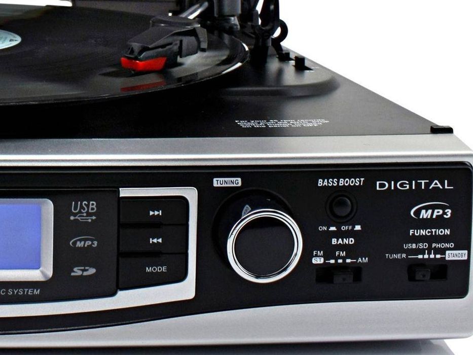 Gira discos/conversor para mp3 de discos vinil