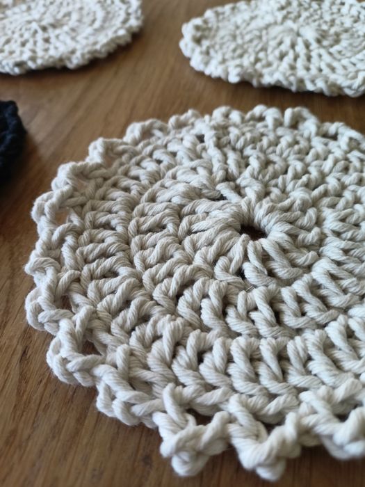 Podkładki pod kubek ze sznurka handMade