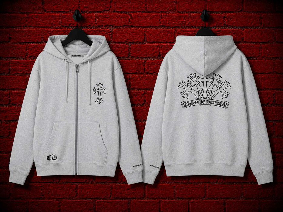 ‼️РОЗПРОДАЖ‼️ Зіп-худ Chrome Hearts, зипка хром хартс/ зіппер/ зіпка /кофта