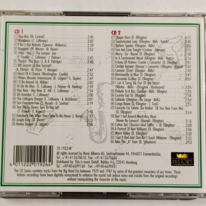 Cab Calloway/Duke Ellington- Sophisticated Lady - 2 CD -- 5499