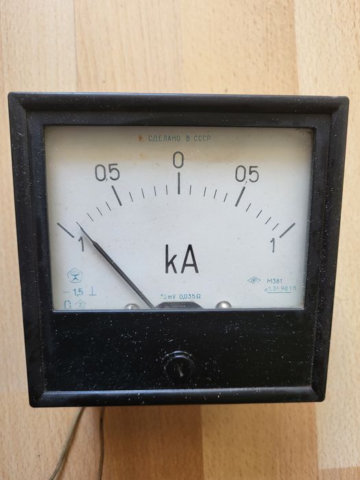 Амперметр М381 1-0-1kА