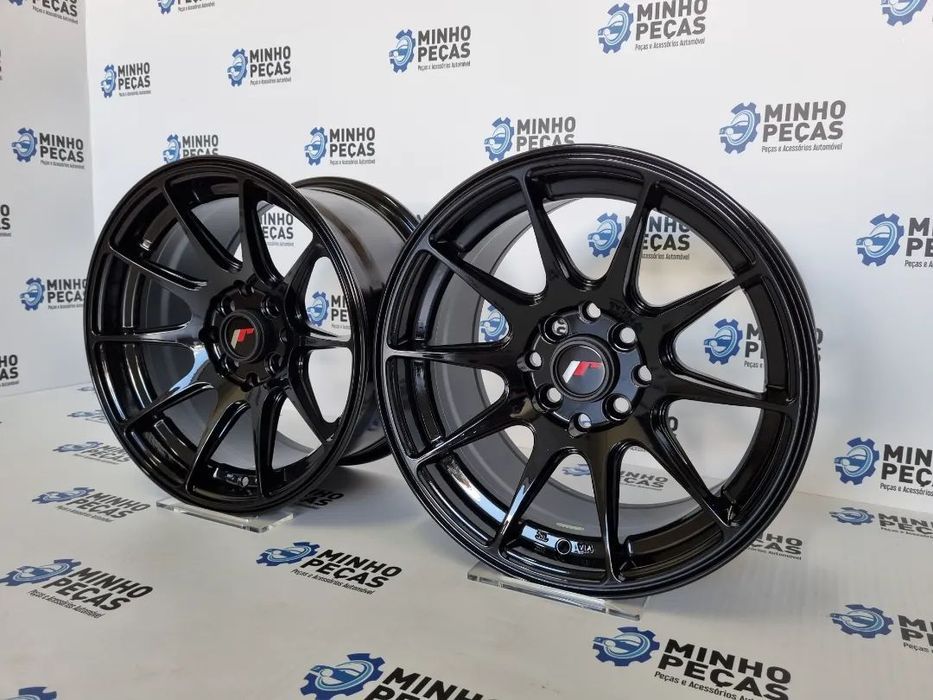 Jantes Japan Racing (JR11) em 15 Preto Brilho