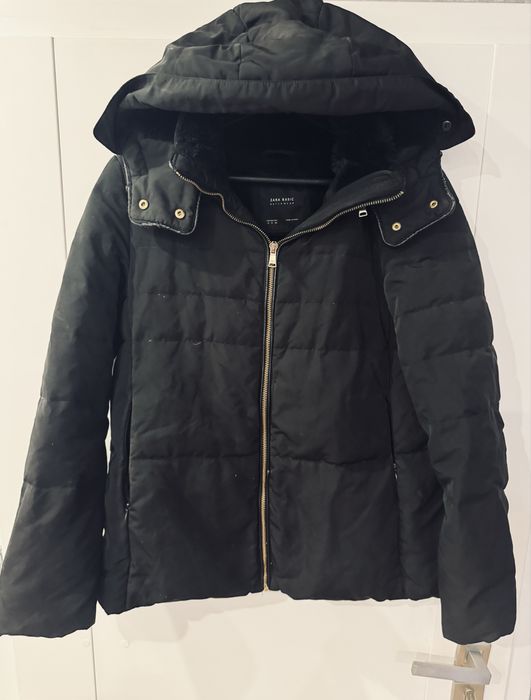 Kurtka zimowa z kapturem marki Zara rozmiar M