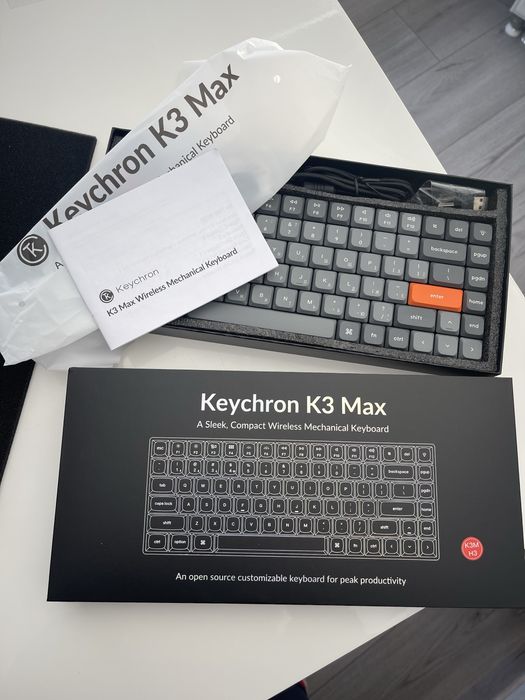 Keychron K3 Max RGB Hot-Swappable, gateron brown