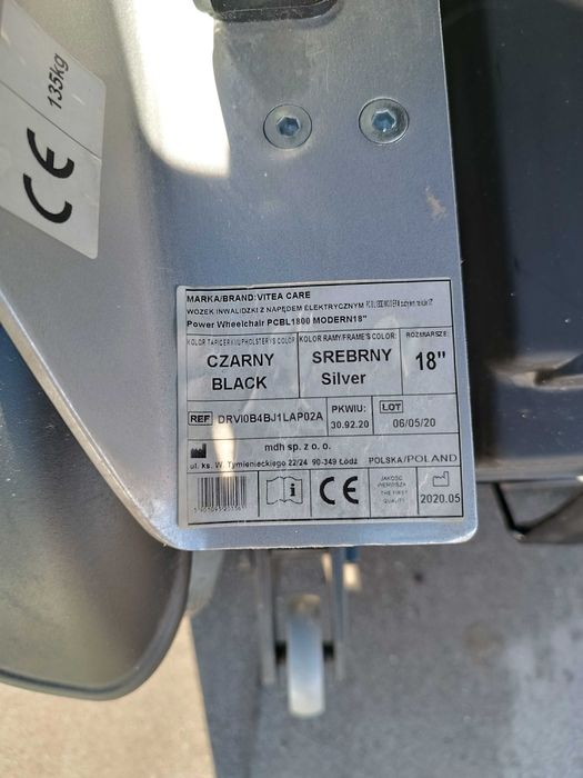 Wózek elektryczny Brand vitea care  1800 PCBL