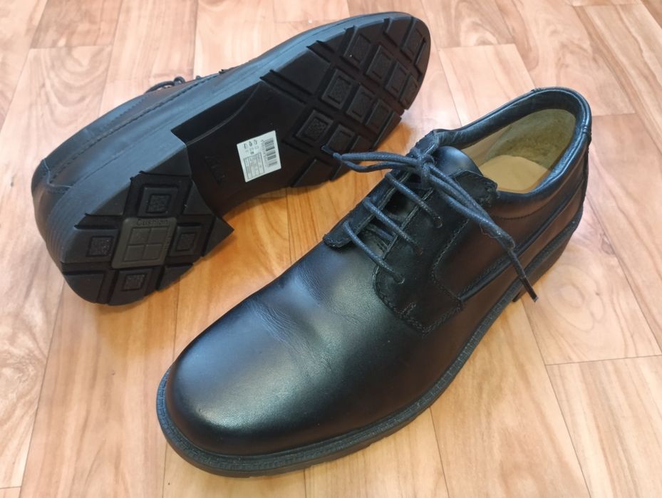 Новые Туфли Полуботинки Clarks 10.5G UK 45EUR Широкие Кожа Англия