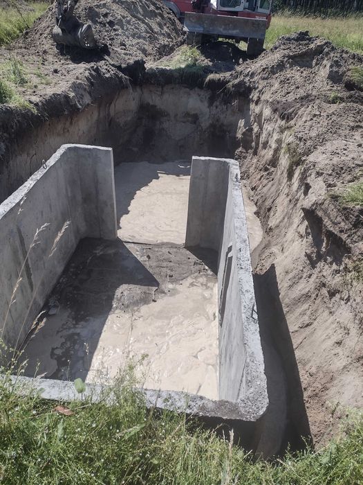 Szambo betonowe  zbiornik na deszczówkę kręgi betonowe