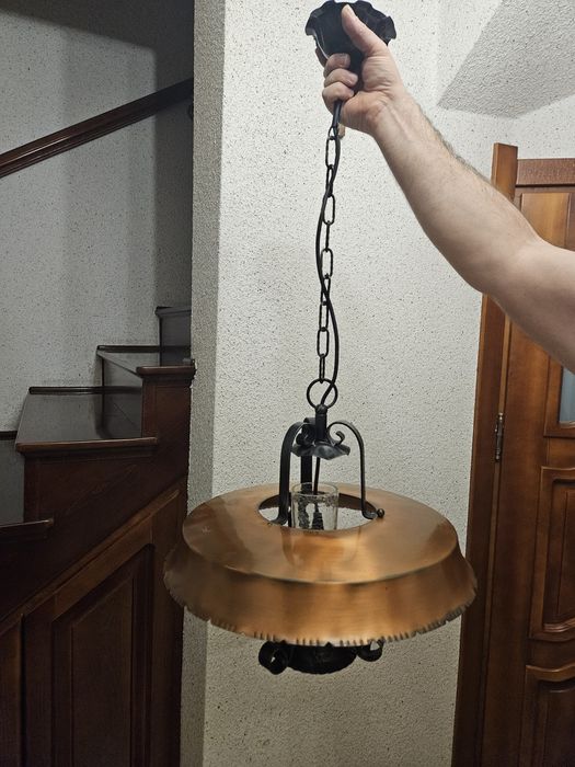 Rustykalna lampa wisząca-styl retro/loft