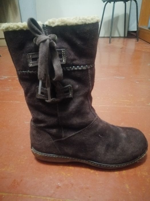 Зимові сороки натуральний замш