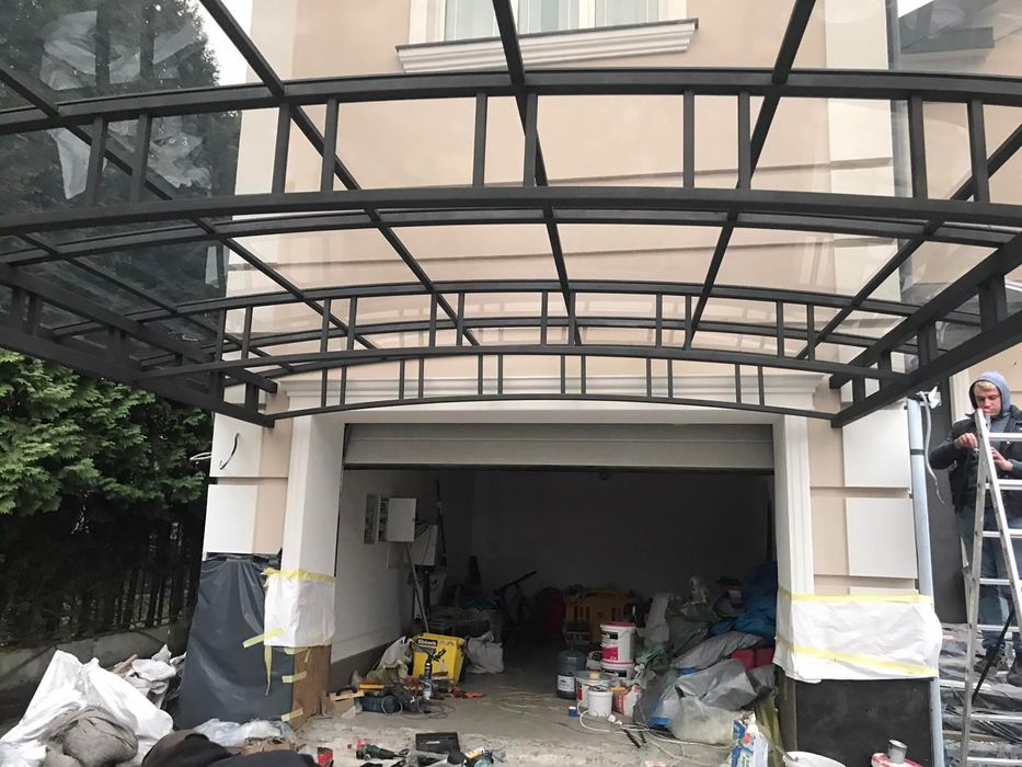 Автонавесы и паркинги , беседки, павильоны из поликарбоната, качество!