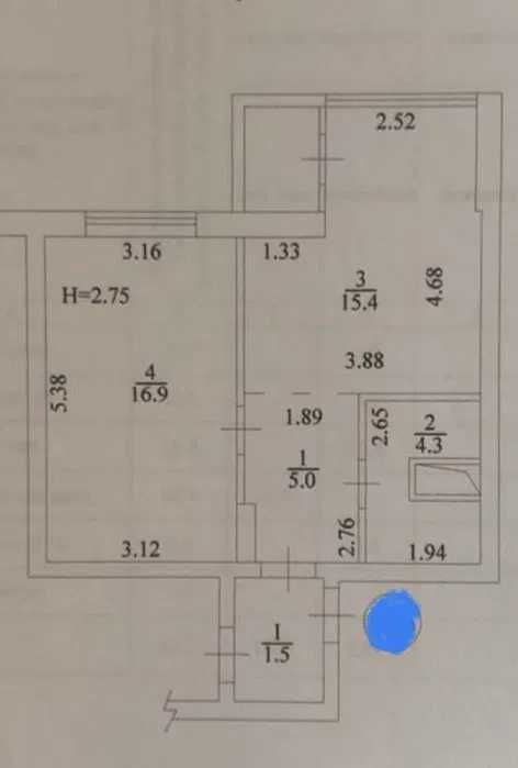 єОселя‼️1к квартира 43м² ЖК Навігатор, провулок Балтійський, 3а