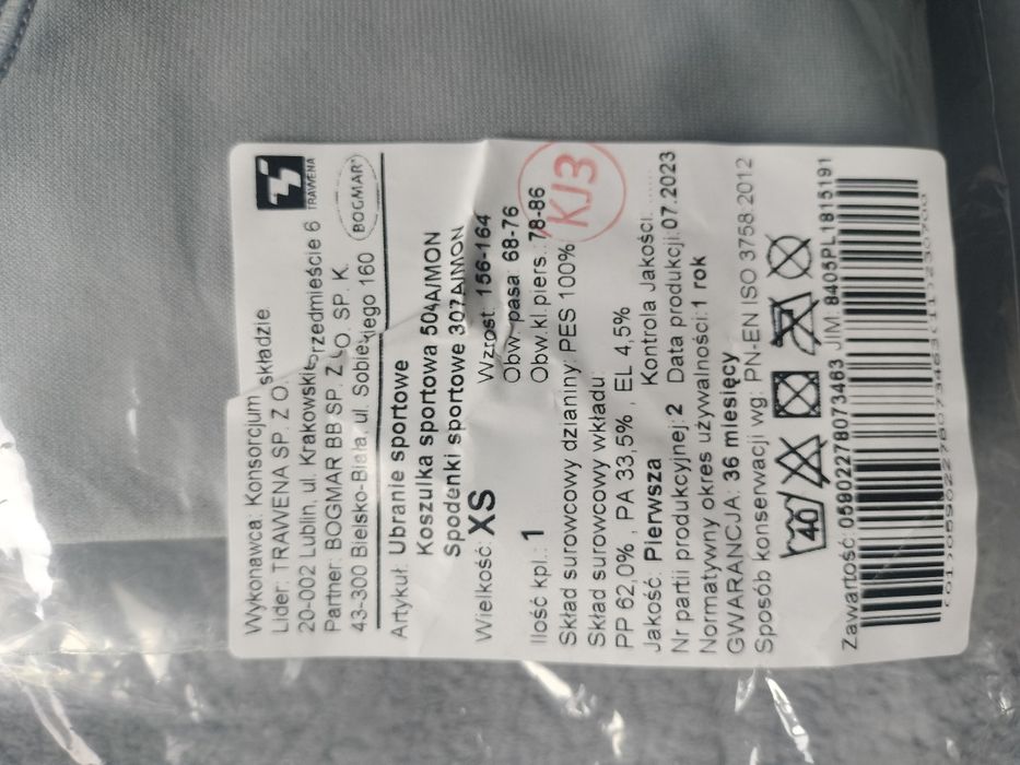 Ubranie sportowe MON 504A + 307A