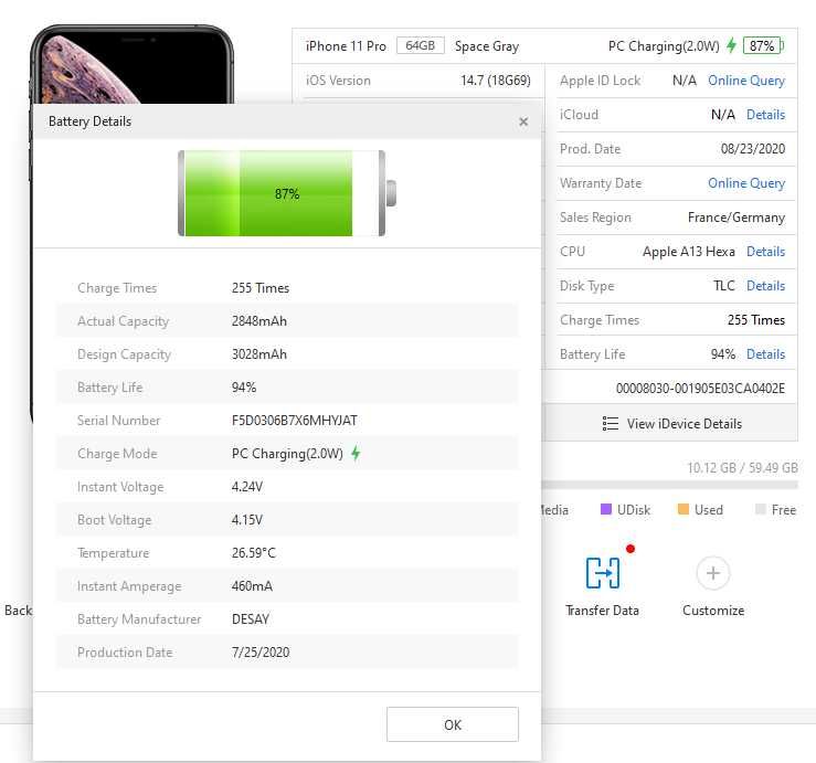 iPhone 11 Pro 64GB, bateria 94%, Czytaj OPIS!