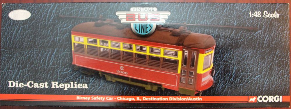 Corgi - 1/48 Birney Safety Car - Chicago, IL , Dest. Division/Austin