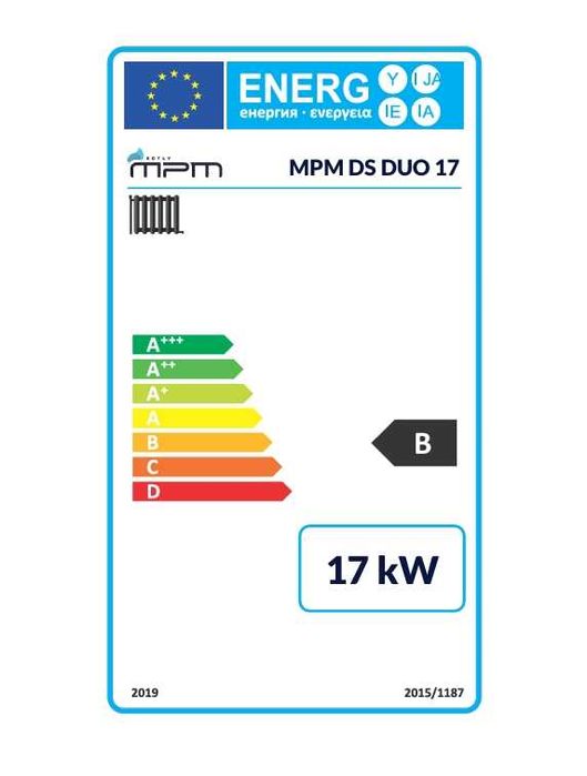 Kocioł MPM DS Duo 17kW dwupaliwowy węgiel drewno